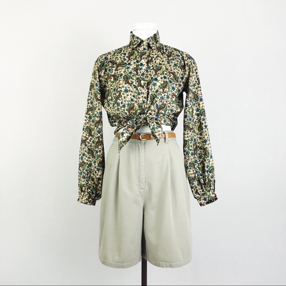 Lauren Ralph Lauren Pants - Vintage Ralph Lauren High-Waisted Cotton Shorts | Size 6